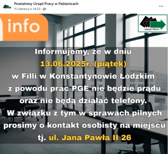 Zdjęcie artykułu Informacja